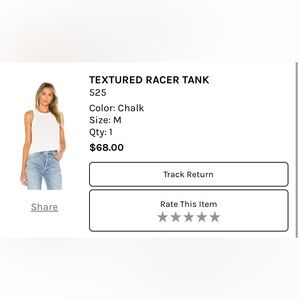 525 - Textured racer tank